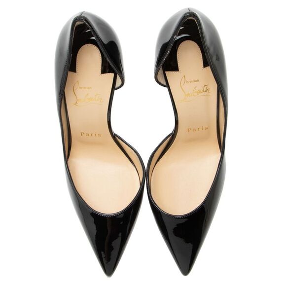 Christian Louboutin Patent Leather Iriza d'Orsay Pumps - Size 7 / 37 - Picture 4 of 7